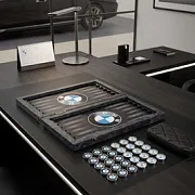 Подарочные нарды под стеклом «BMW» — фотография 5