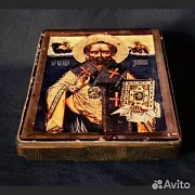 Икона. Св. Николай Чудотворец. Дерев — необычный подарок — фотография 2