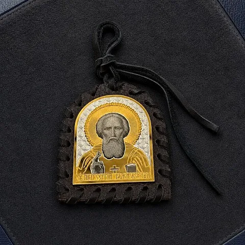 Подарочная икона Сергия Радонежского в машину.