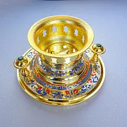 Сувенирный самовар "Золотой" — красивый подарок — фотография 6