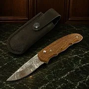 Рабочий складной нож №7 из стали ЭИ-107 — красивый подарок — фотография 1