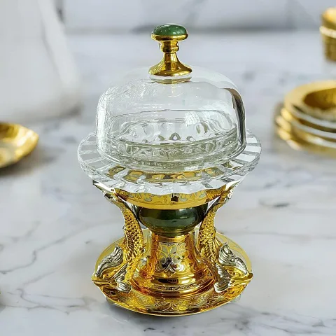 На память: Икорница "Рыбки". Златоуст