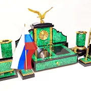 Письменный набор из малахита "Орел". Златоуст — необычный подарок — фотография 7