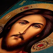 На память: Икона деревянная "Христос Вседержитель" — фотография 7