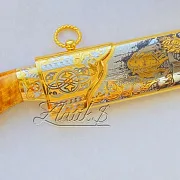 Кованый нож с головой кабана — красивый подарок — фотография 4