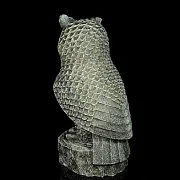 На память: Каменная скульптура «Филин», 170×175×360 мм — фотография 2