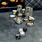 Нарды под стеклом «Золотой Герб России» — оригинальный подарок — фотография 8