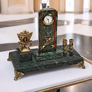 Часы «Погон» с гербом УИС и подставками — красивый подарок — фотография 1