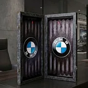 Подарочные нарды под стеклом «BMW» — фотография 2
