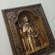 Резная Икона Святая Галина — необычный подарок — фотография 2