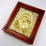 Икона Казанской Божьей Матери /в киоте/. Златоуст — оригинальный подарок — фотография 7