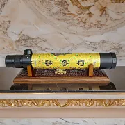 Подзорная труба «Морская» на резной подставке — красивый подарок — фотография 1
