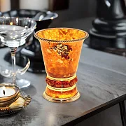 На память: Стопка для водки из камня (янтарь) — фотография 1