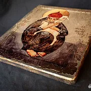 Икона "Св. Спиридон Тримифунтский" старение — красивый подарок — фотография 3