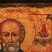 Икона деревянная "Святитель Николай" — оригинальный подарок — фотография 6