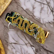 Чехол для зажигалки "Змея" в золоте — необычный подарок — фотография 1