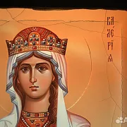 На память: Деревянная икона "Святая Мученица Валерия" — фотография 4