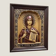 На память: Икона резная Святая Наталья (Наталия) — фотография 2
