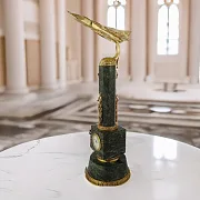 Часы с бронзовым самолетом — необычный подарок — фотография 1