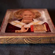 Икона "Святитель Николай" — оригинальный подарок — фотография 3