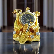 Сувенирные часы «Грош цена» в золоте — необычный подарок — фотография 1