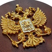 Плакетка «Гербовая» на деревянной основе — оригинальный подарок — фотография 2