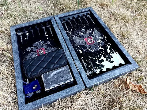 Нарды под стеклом «Сверхдержава» — оригинальный подарок