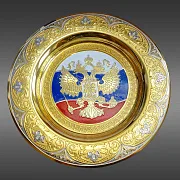 Подарочная сувенирная тарелка "Триколор". Златоуст — фотография 3