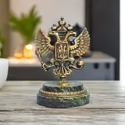 На память: Бронзовая статуэтка «Герб Российский» — фотография 1