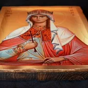 На память: Деревянная икона "Святая Мученица Валерия" — фотография 3