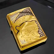 Зажигалка Zippo с гравировкой "Пантера" — оригинальный подарок — фотография 1