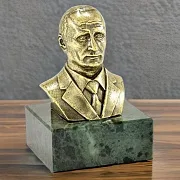 В подарок: Бронзовый бюст «Путин В.В.» — фотография 1