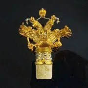 Пробка для бутылки "Двуглавый орел" — красивый подарок — фотография 2