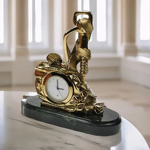 Настольные часы «Шахтерские» с отбойным молотком в подарок