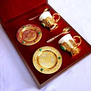 В подарок: Кофейная пара из фарфора "Дуэт". Златоуст — фотография 4