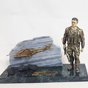 Статуэтка «Афганский» из бронзы — оригинальный подарок — фотография 2